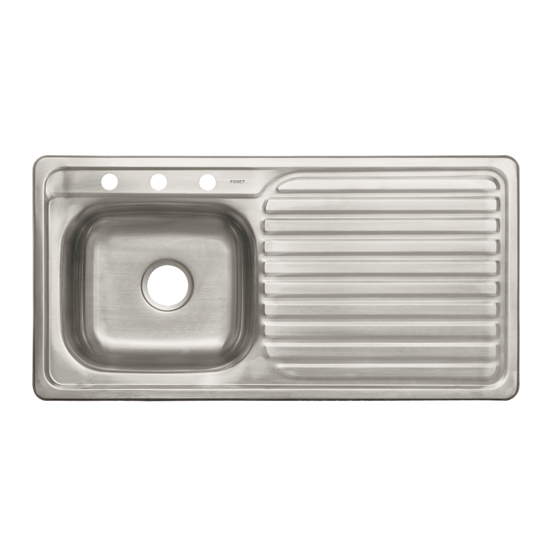 Tarja de empotrar 100 x 50 cm tina izquierda, FOSET