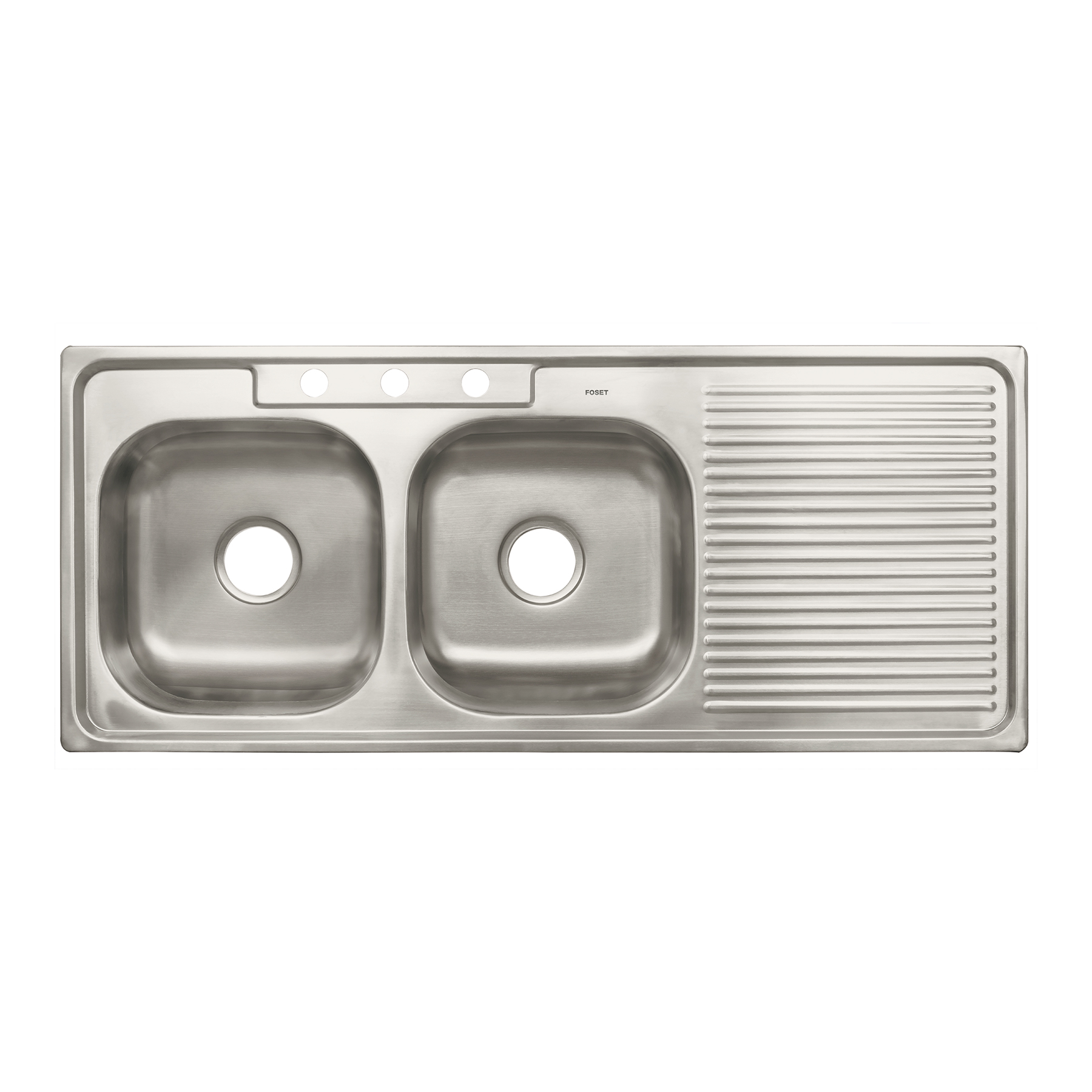 Tarja de empotrar 120x50cm doble tina izquierda, Foset Basic