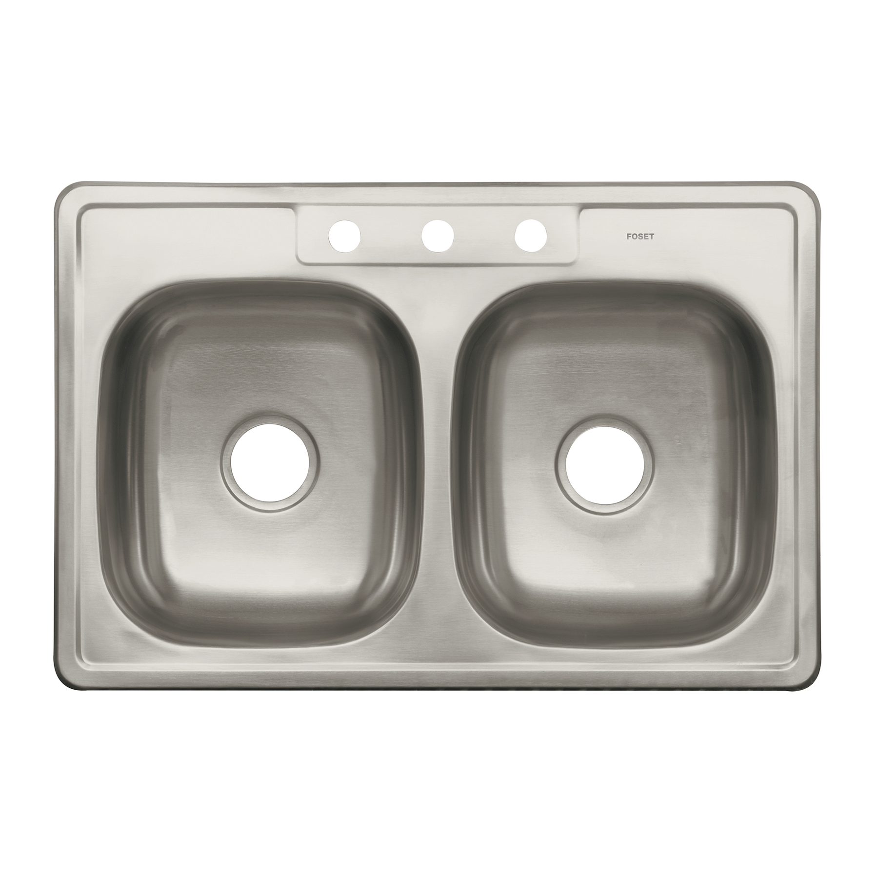 Tarja de empotrar 84x56cm doble tina, Foset Basic