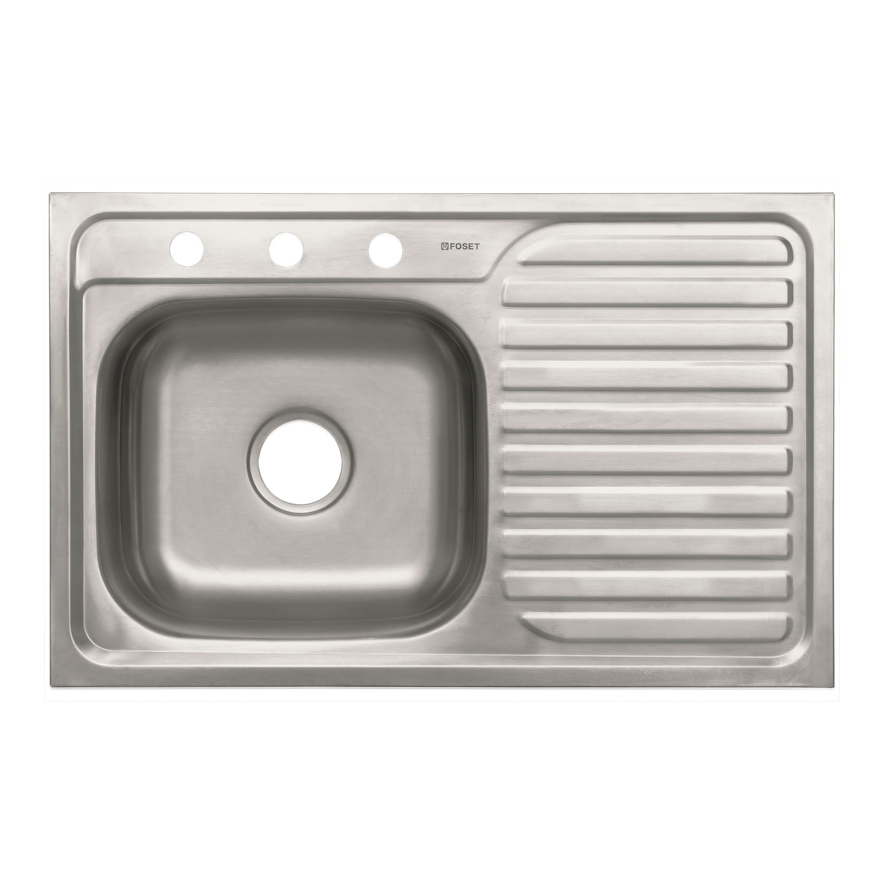 Tarja de sobreponer 80x50cm tina derecha, Foset Basic