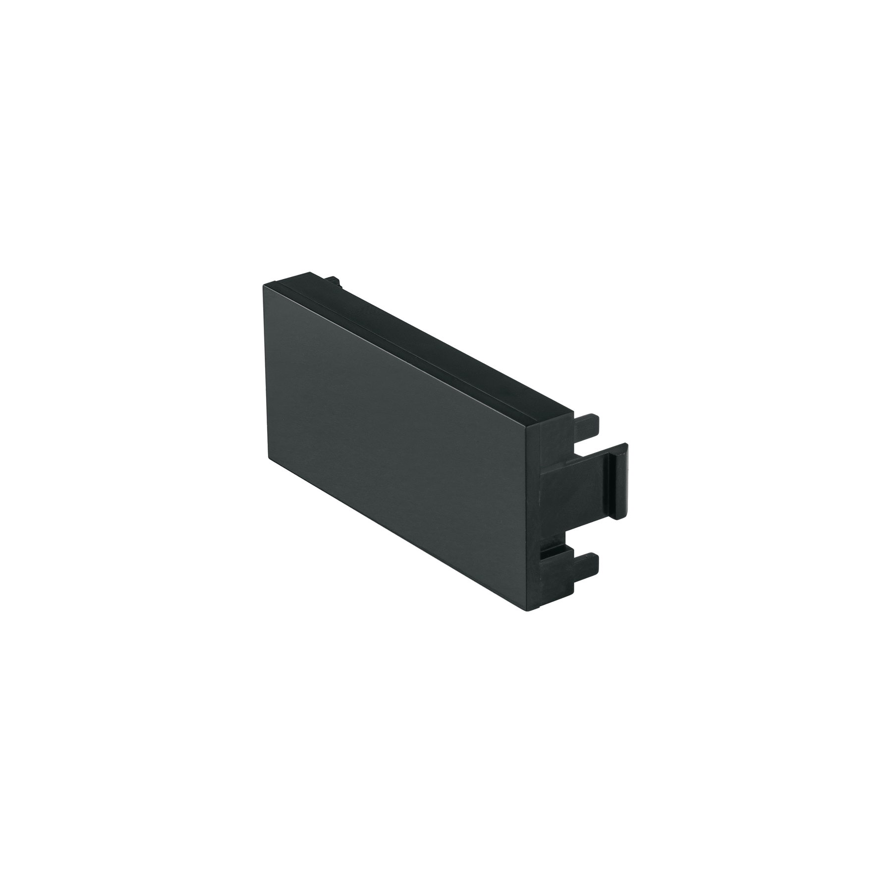 Tapón ciego negro de 1 módulo, línea Lisboa, Volteck