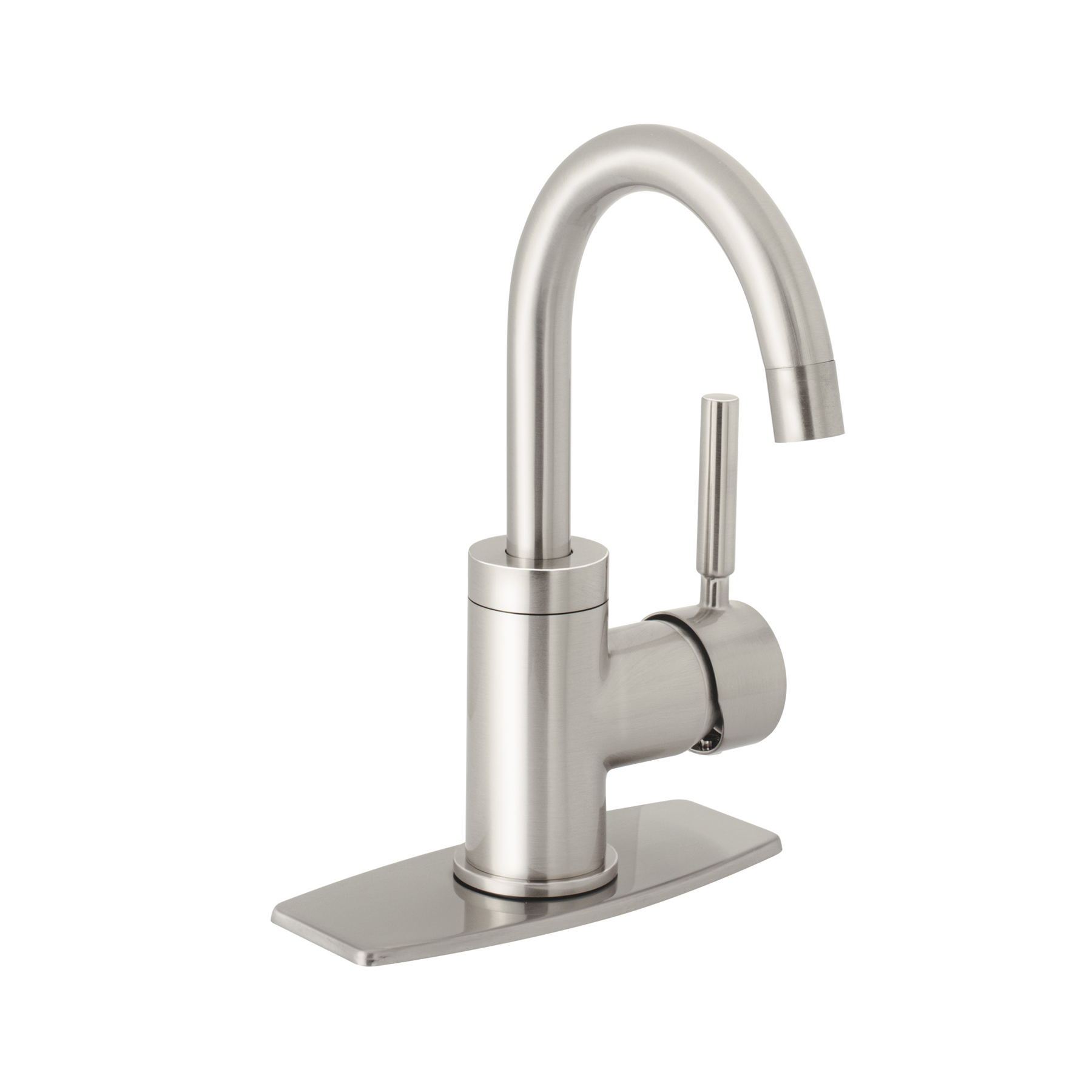 Monomando corto para lavabo, satín, Foset Tubig