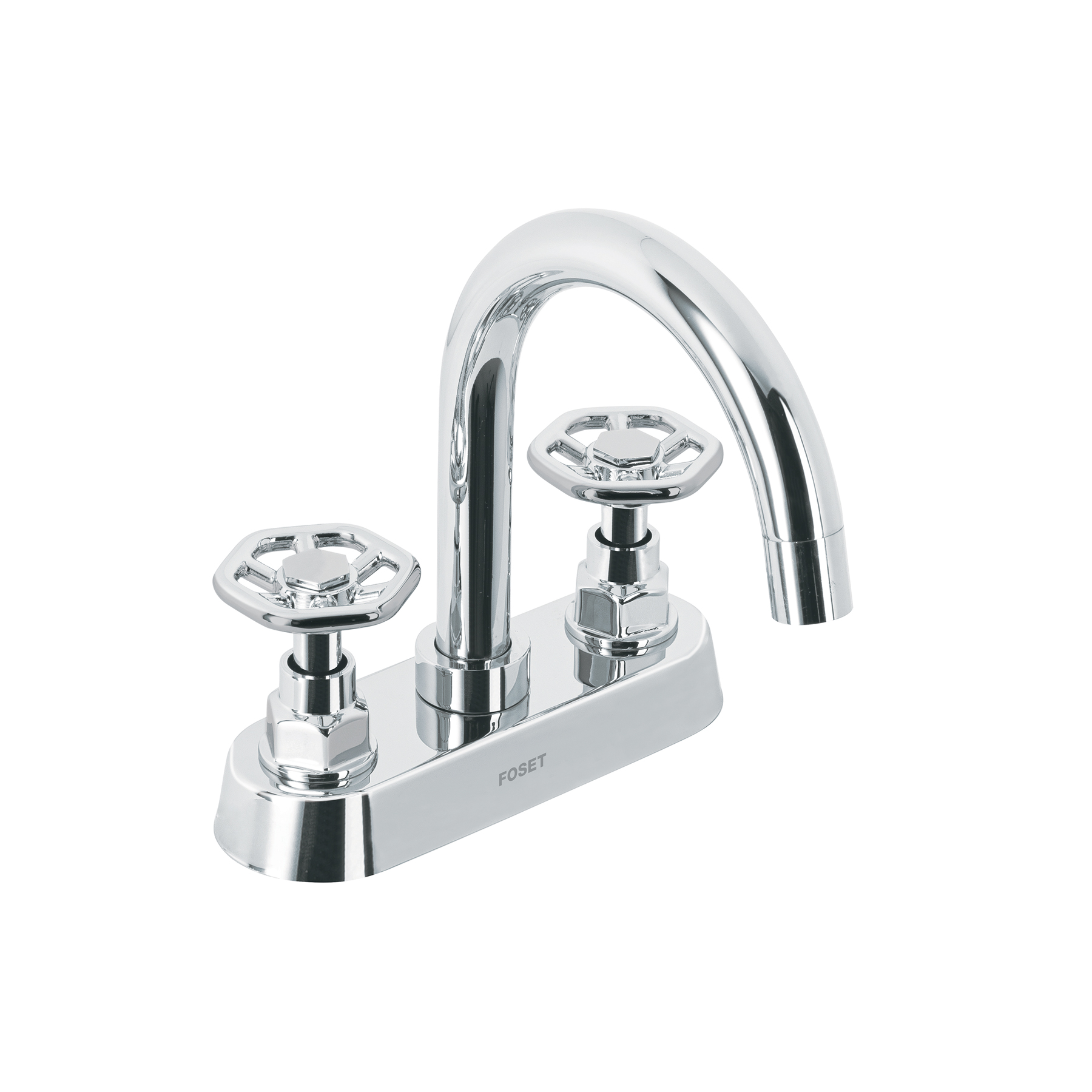 Mezcladora p/lavabo, bar, manerales redondos, cromo, Tubig