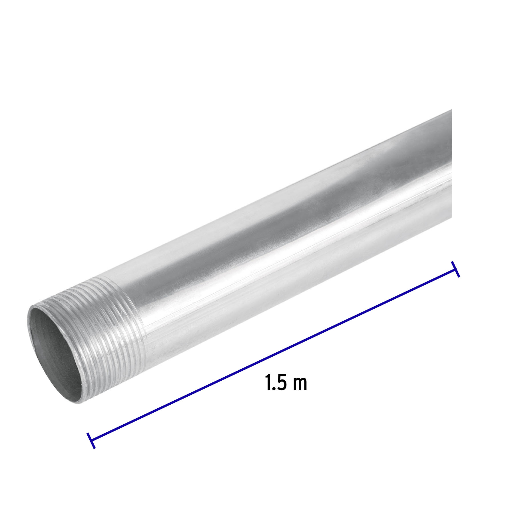 Tubo Conduit 1 1/4' para mufa, pared gruesa (0.9 mm), 1.5 m - Imagen 3