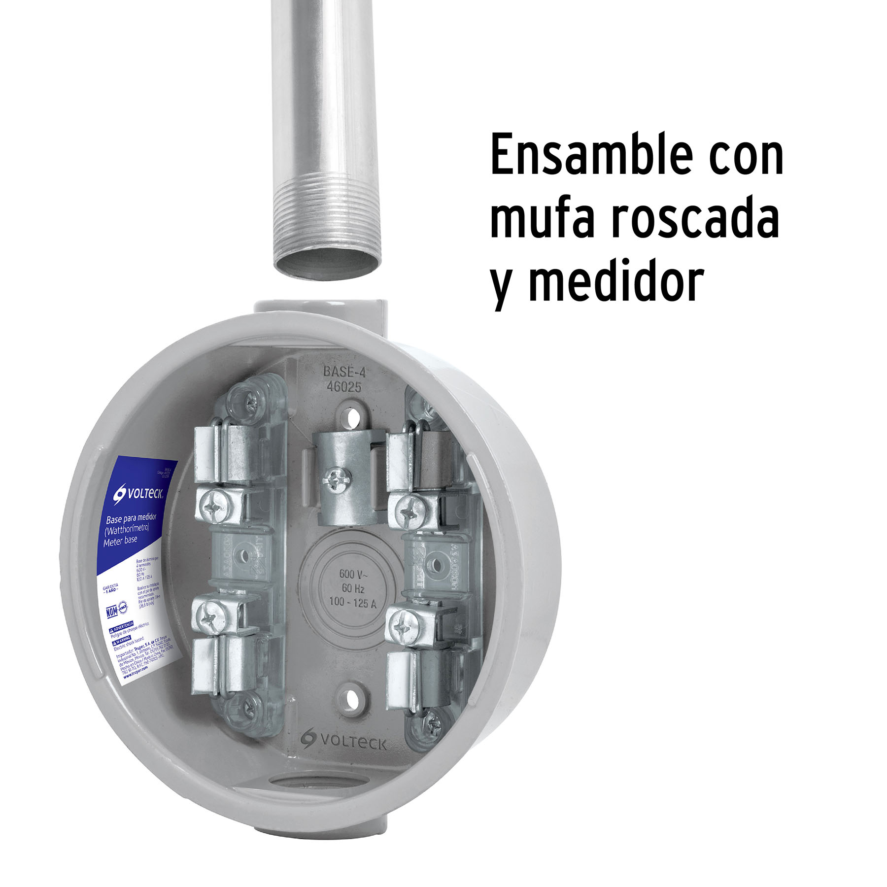 Tubo Conduit 1 1/4' para mufa, pared gruesa (0.9 mm), 1.5 m - Imagen 4