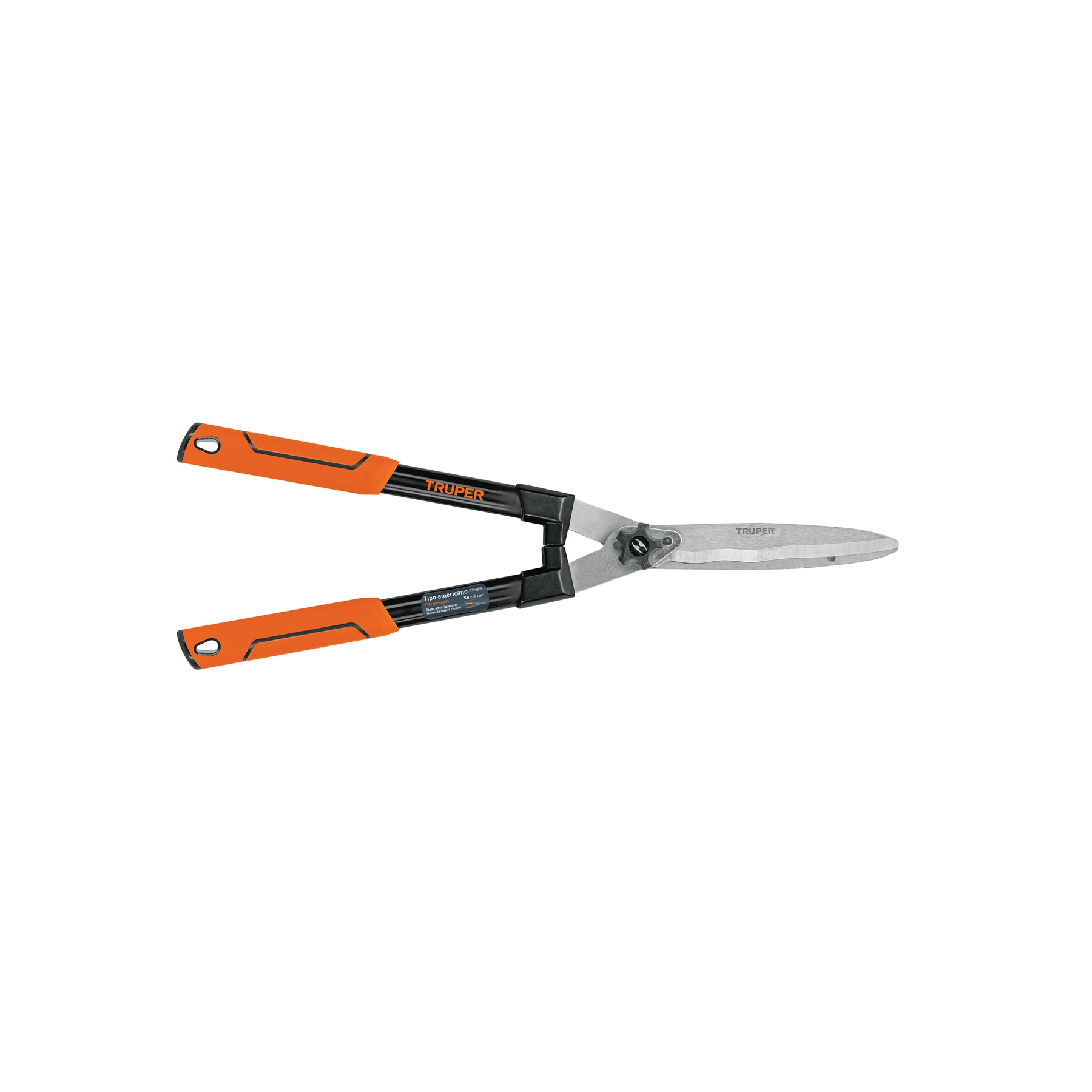 Tijera poda 60 cm filo ondulado mango ovalado acero c/grip