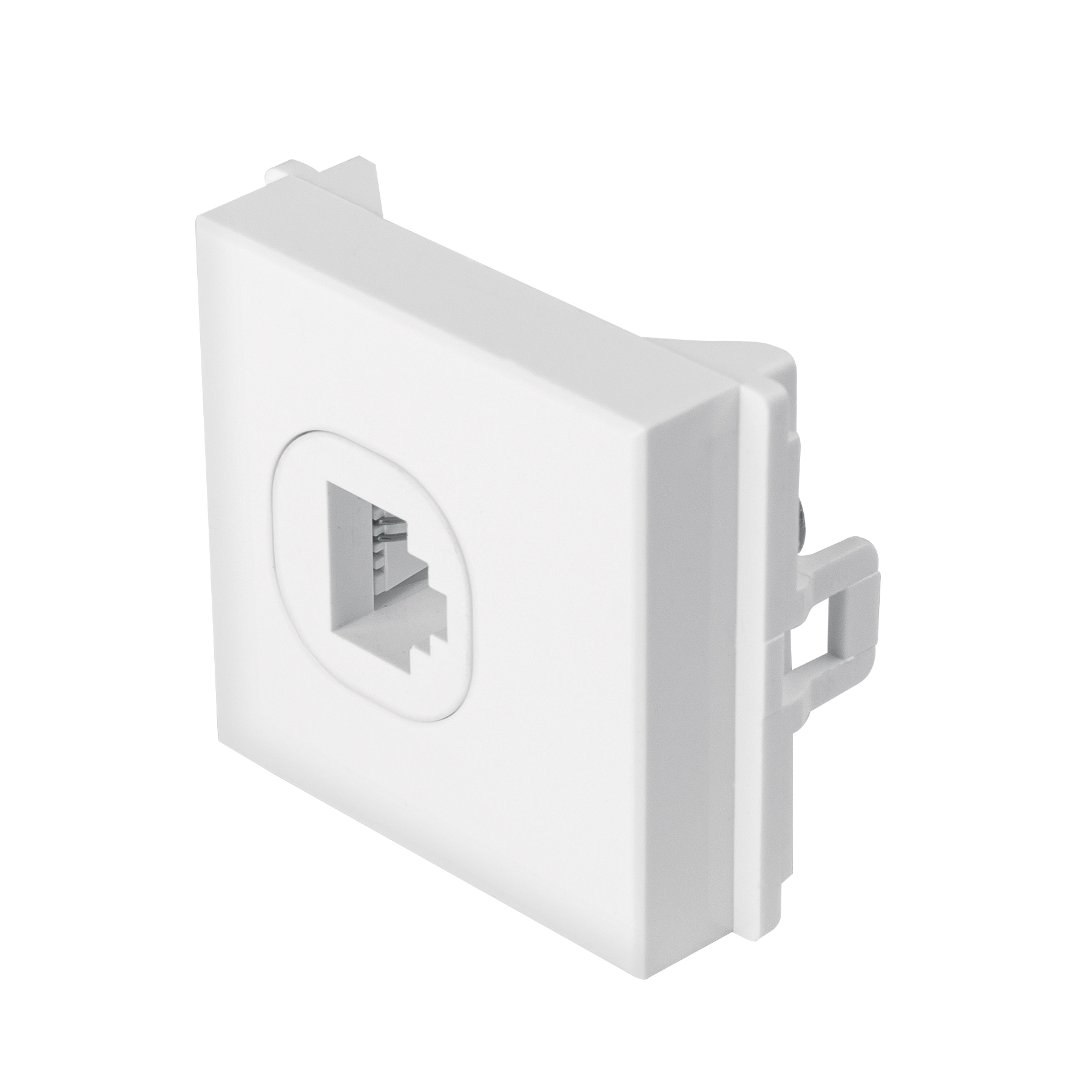 Toma de teléfono de 1.5 módulos, línea Toledo, BASIC