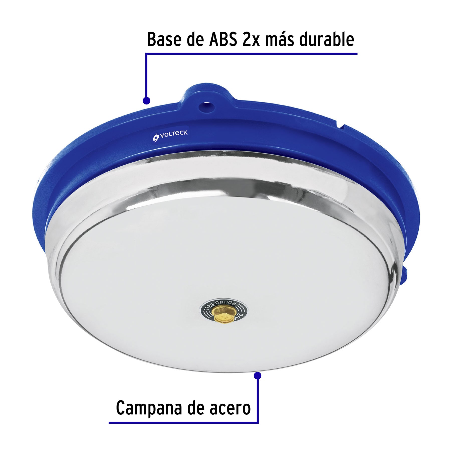 Timbre industrial tipo campana de 10', VOLTECK - Imagen 3