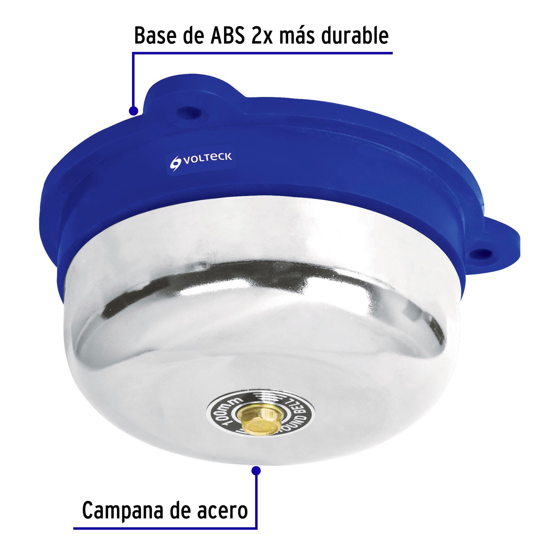 Timbre industrial tipo campana de 4', VOLTECK - Imagen 3