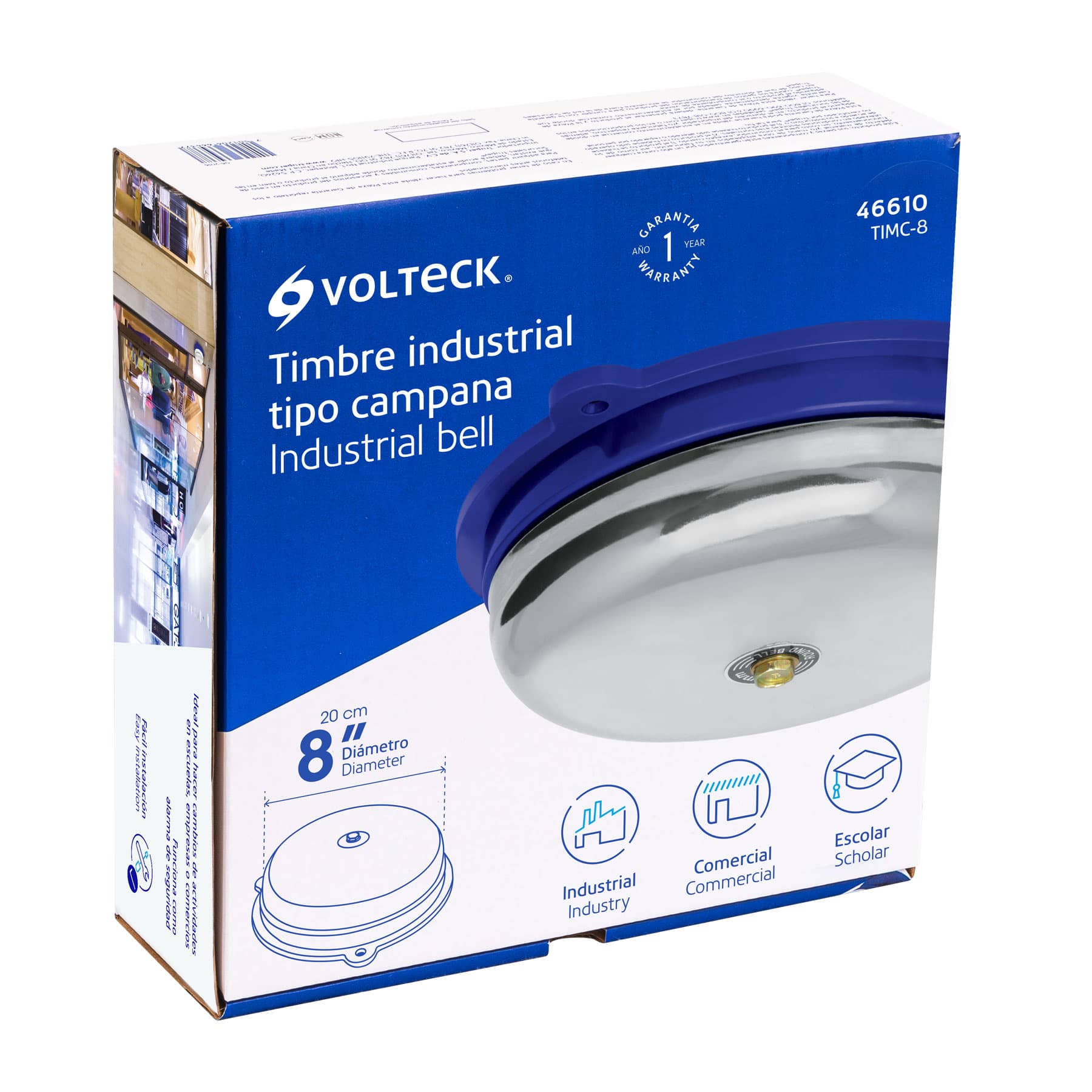 Timbre industrial tipo campana de 8', VOLTECK - Imagen 5