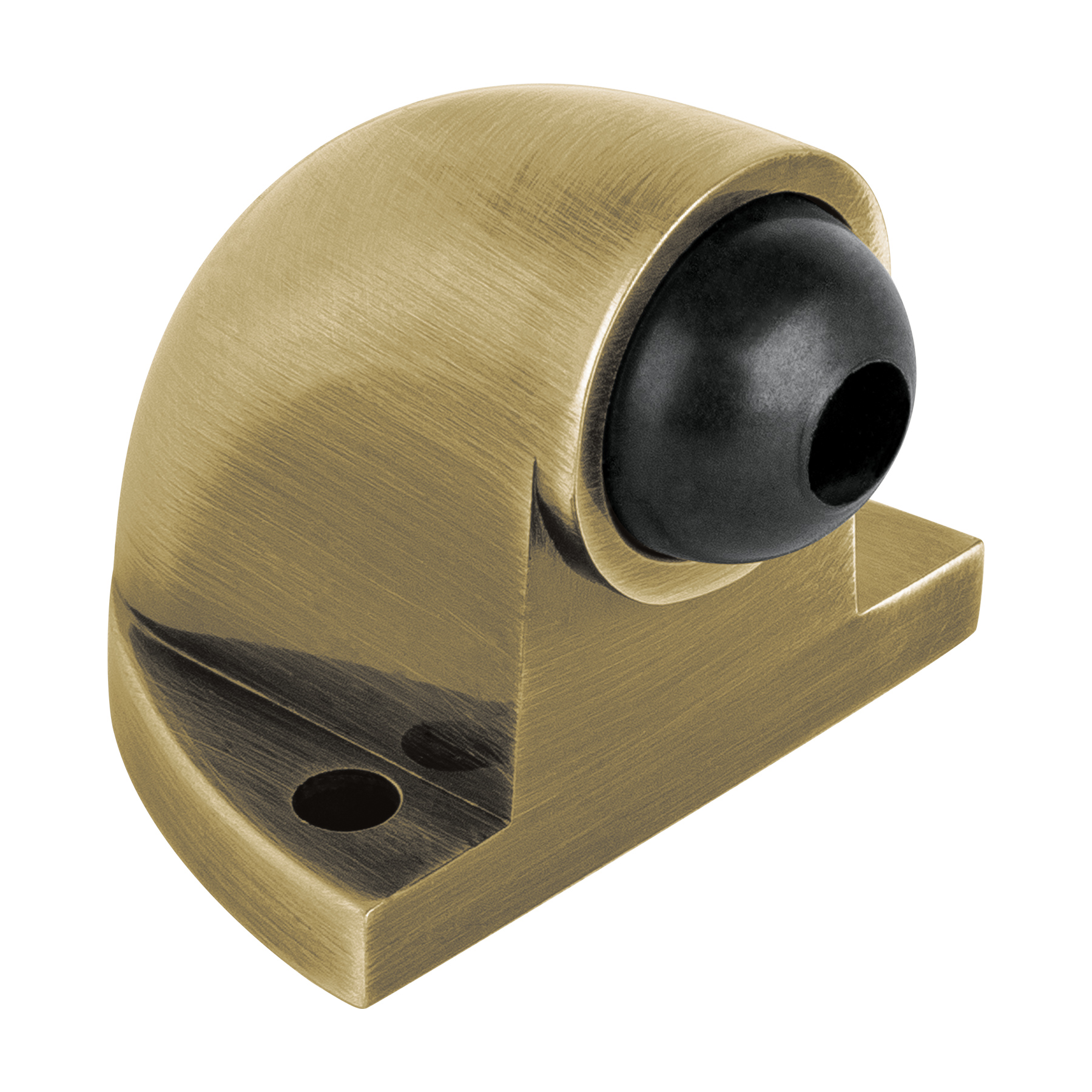 Tope tipo codo para puerta, acabado latón antiguo, HERMEX