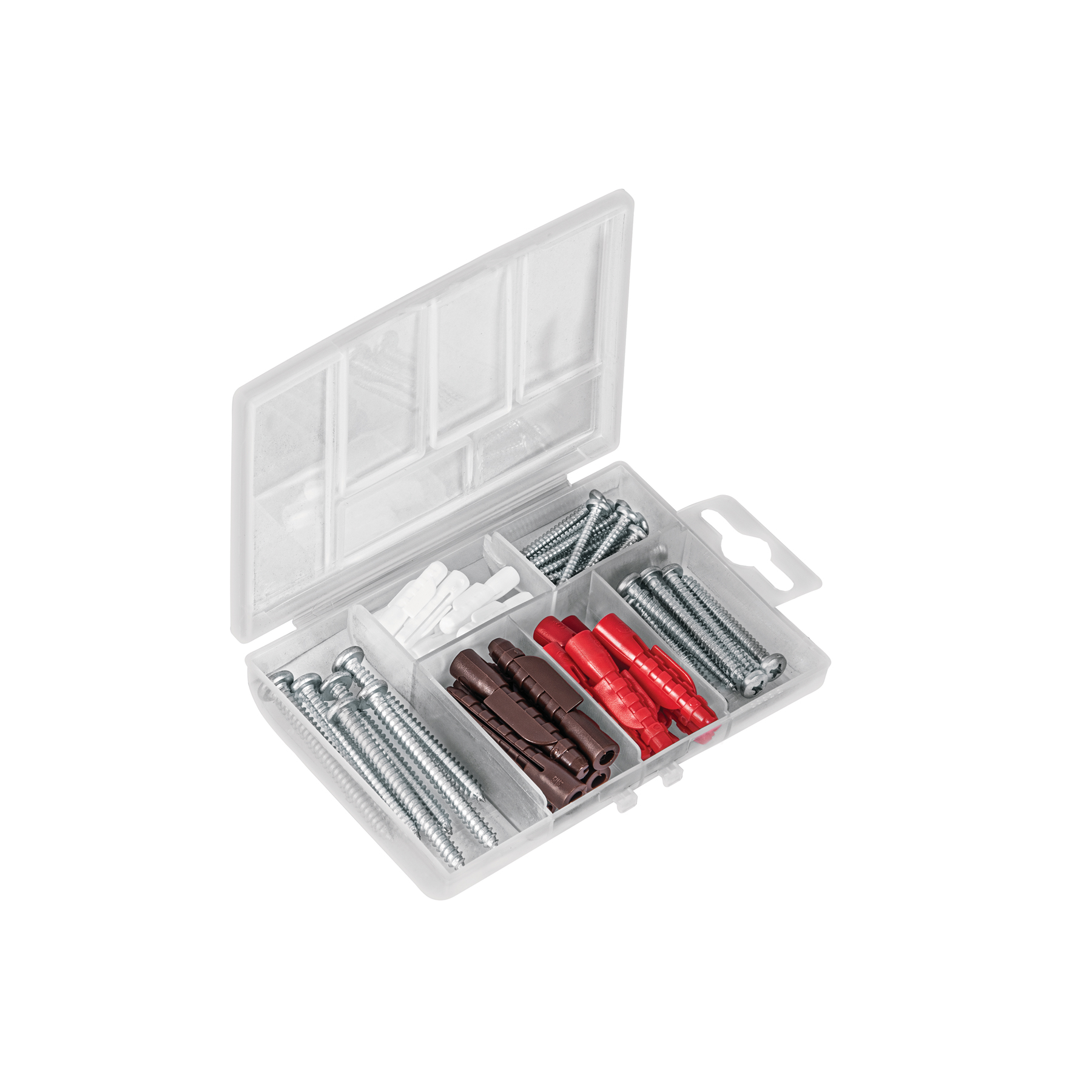 Estuche 26 taquetes 3/16', 1/4', 5/16', c/pijas #6, #8, #10