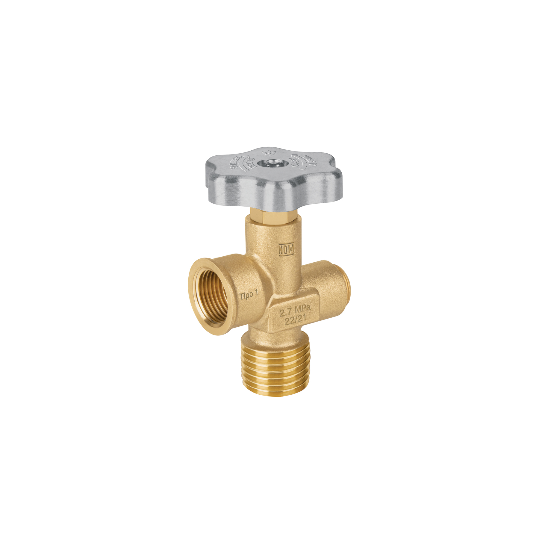 Válvula para cilindros de gas LP hasta 45 kg, Foset