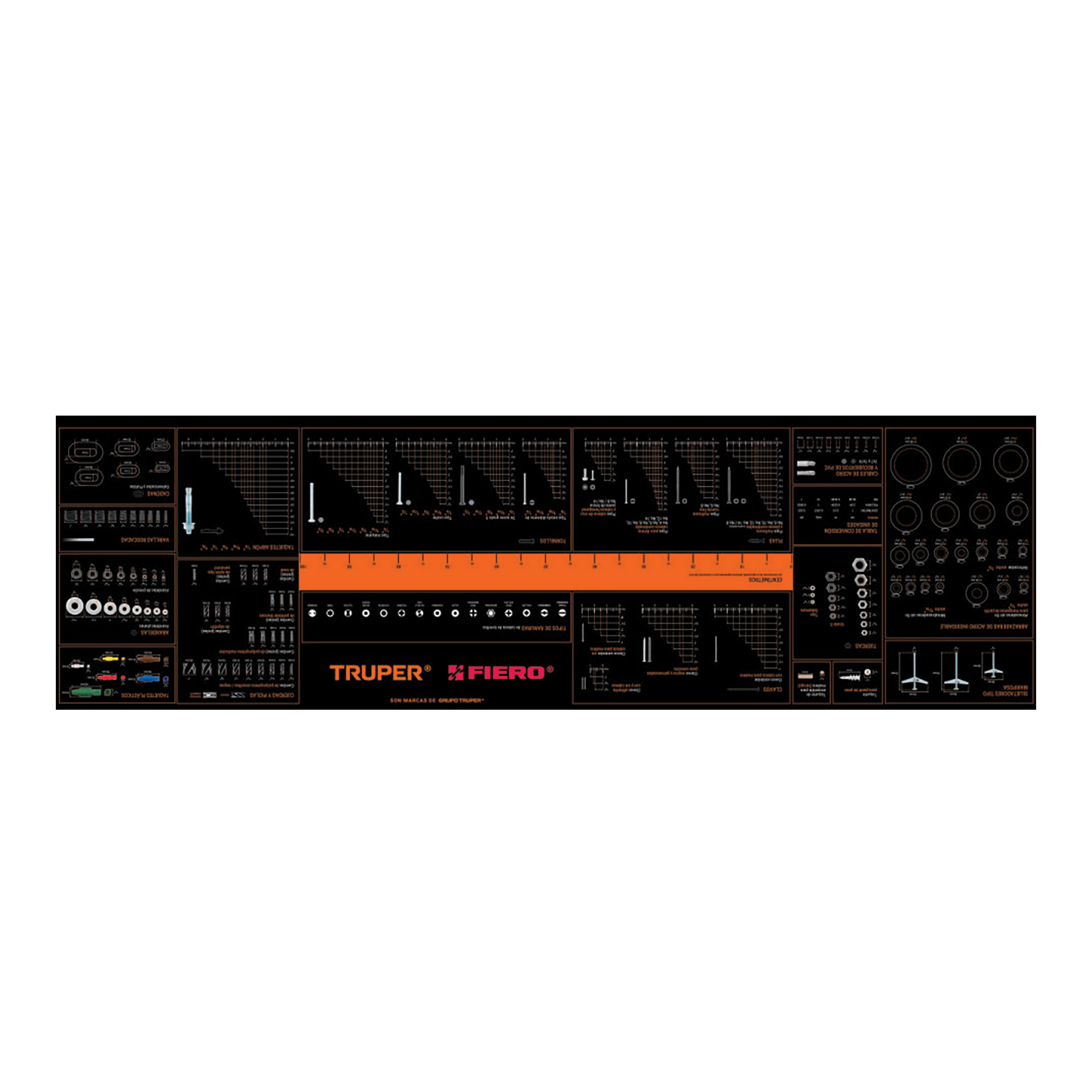 Cubremostrador de vinil 200 x 60 cm, Truper