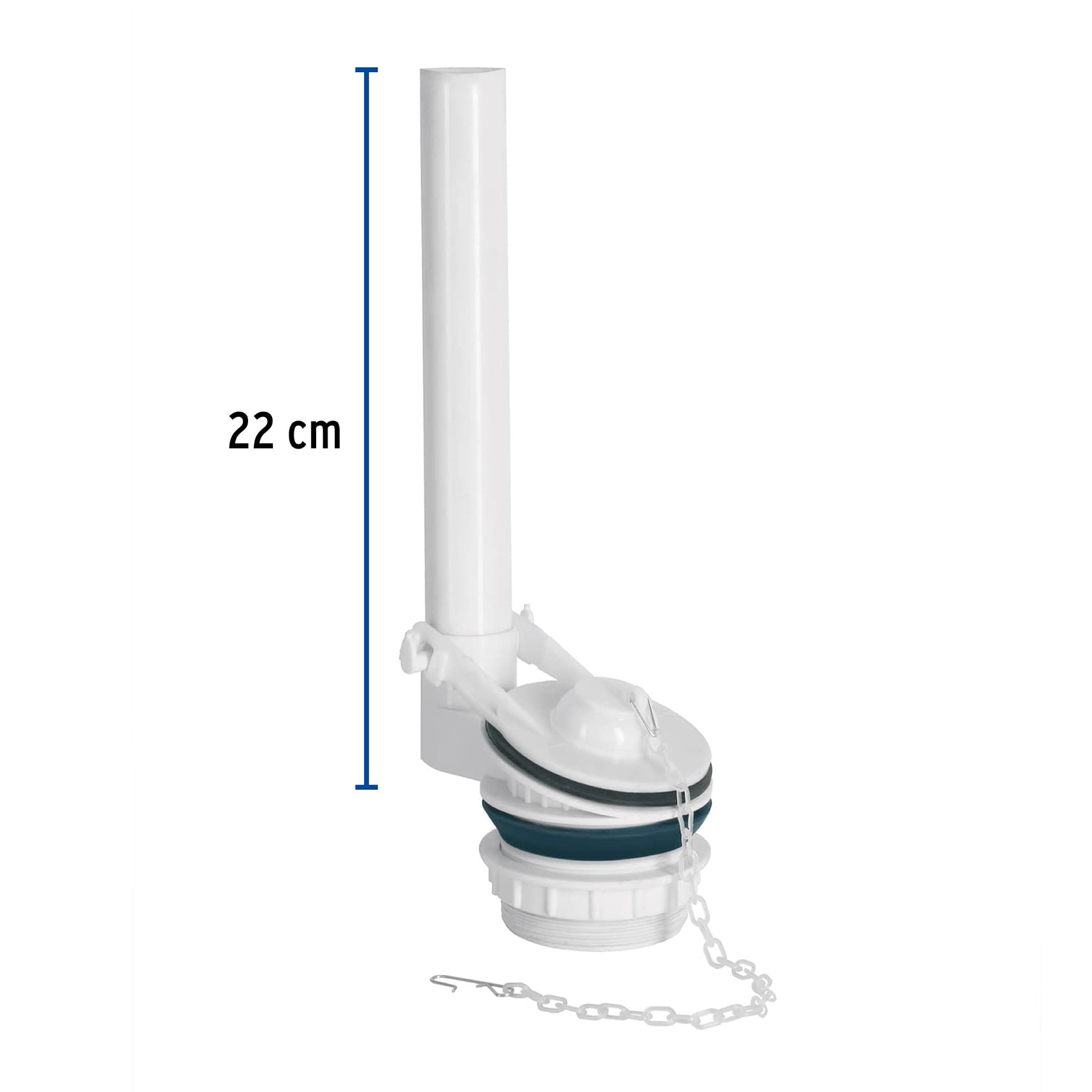 Válvula de descarga de plástico para tanque bajo, Foset - Imagen 3
