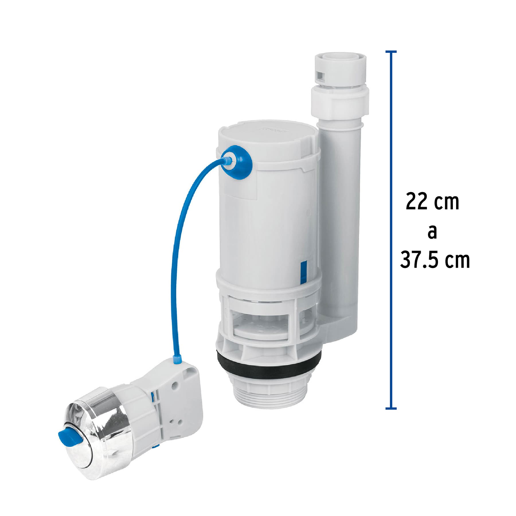 Válvula de descarga sistema dual para tanque bajo, Foset - Imagen 3