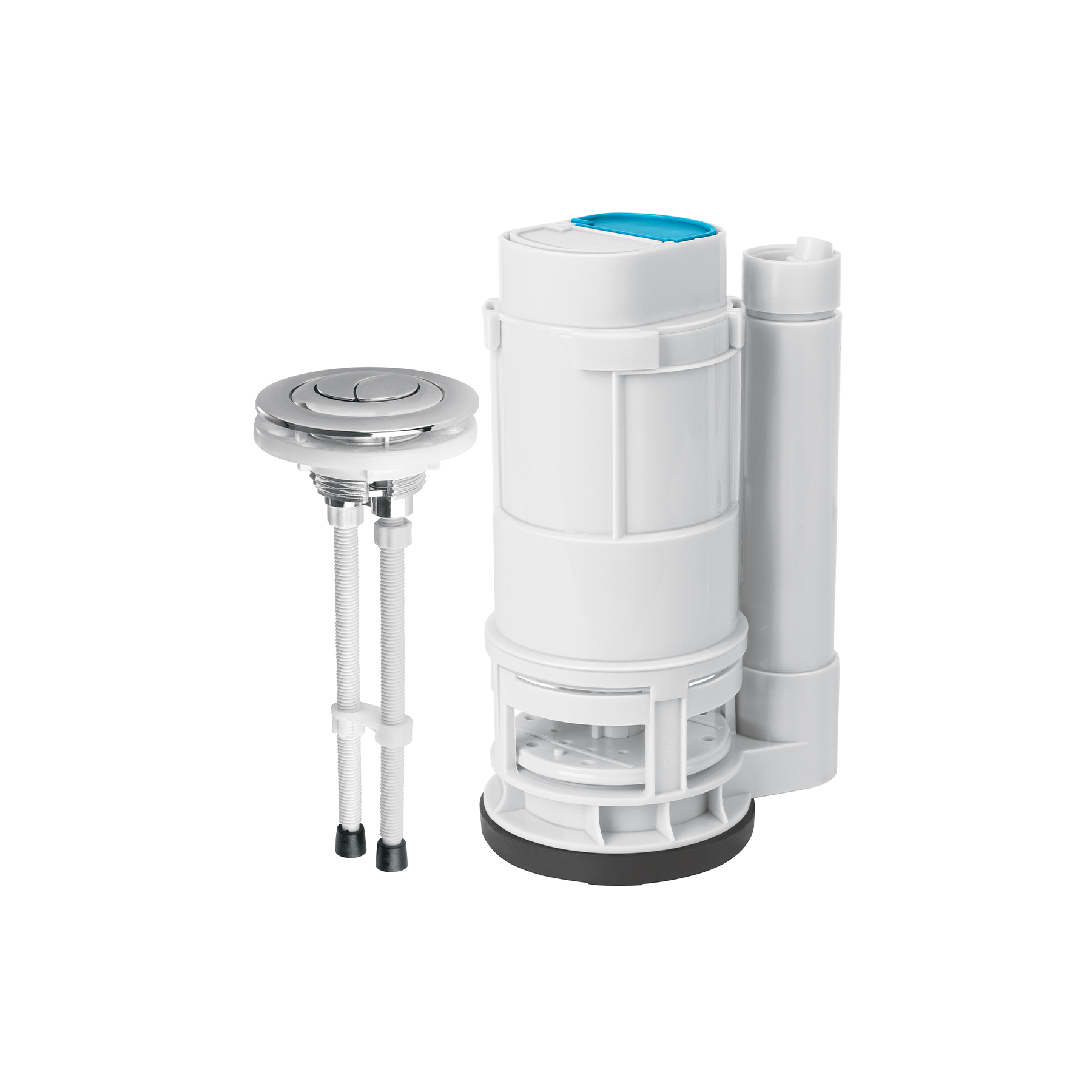 Válvula de descarga dual para WC One-Piece de 2' con botón