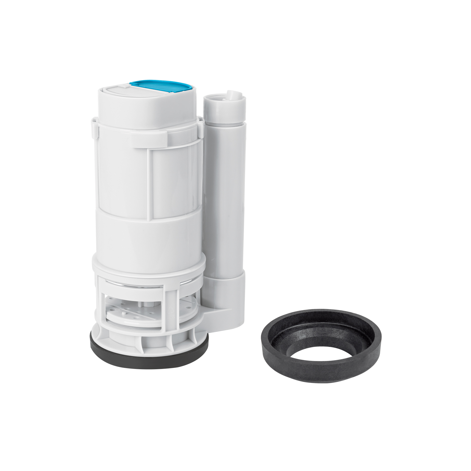 Válvula de descarga dual para WC de 2 piezas, 2' con empaque