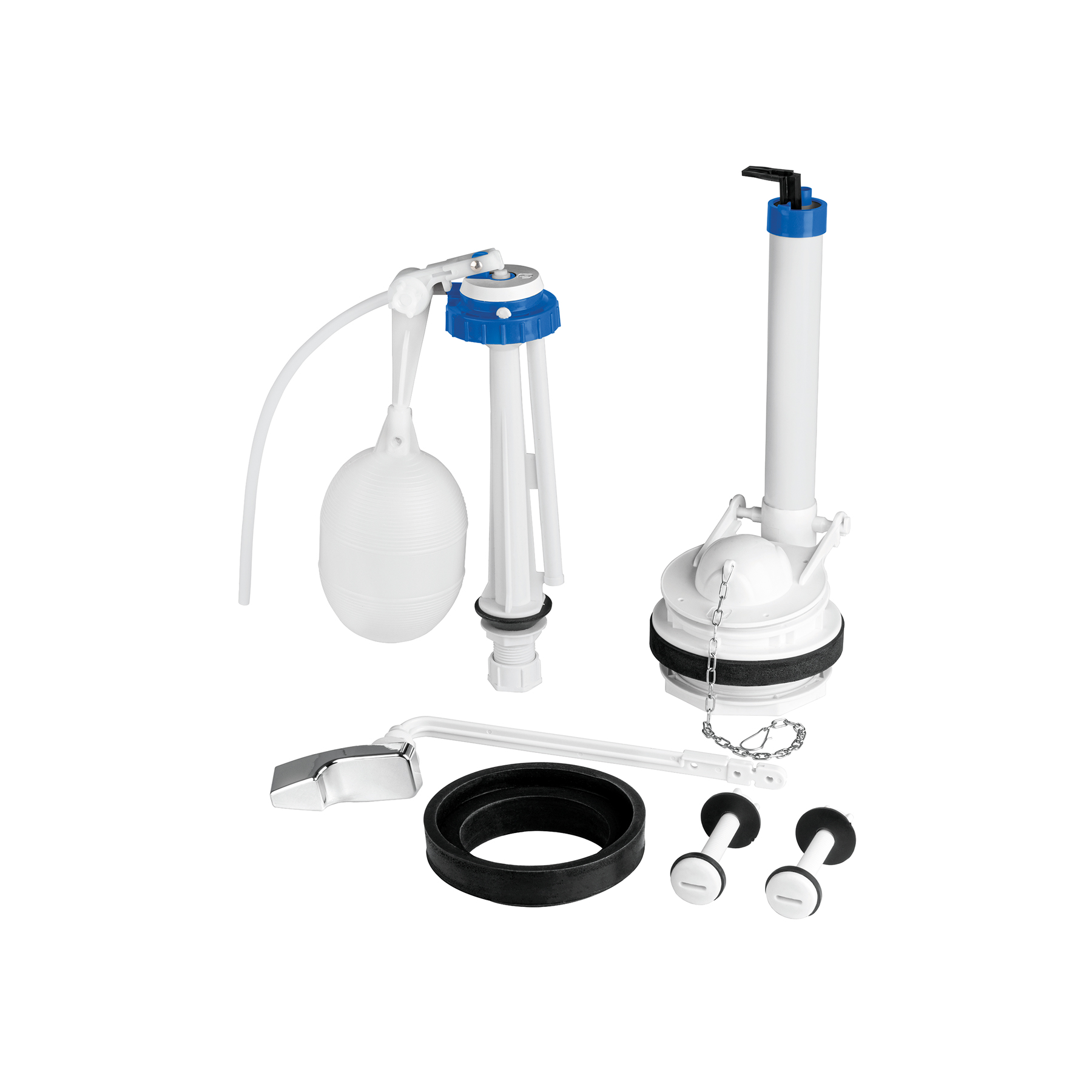 Juego de reparación p/WC con válvula de descarga de 3'