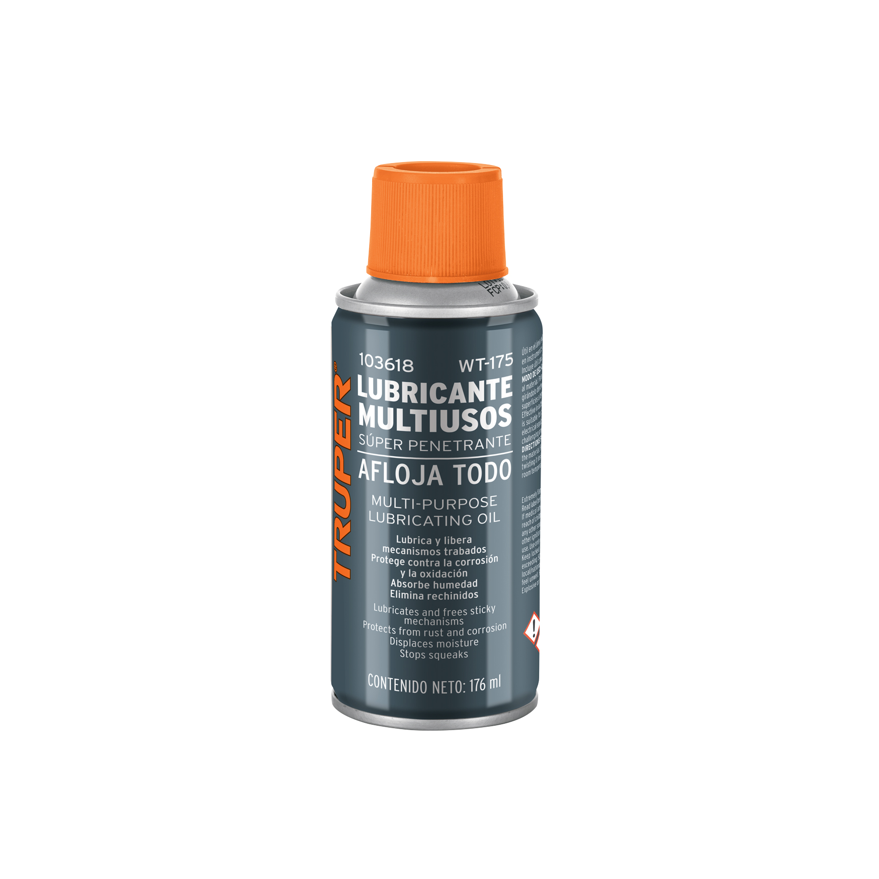 Lubricante multiusos en aerosol, 176ml (6oz), TRUPER