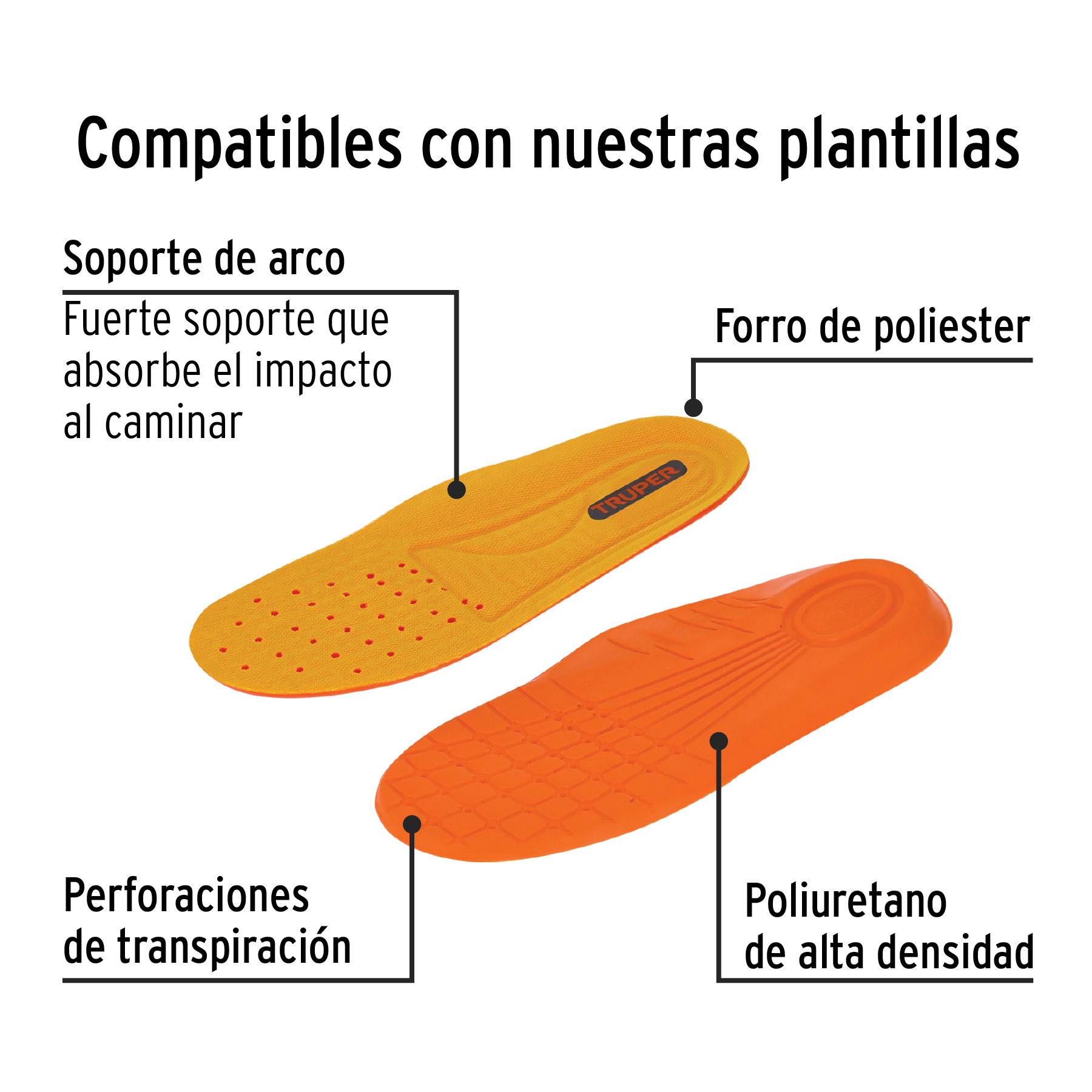 Bota de seguridad negra, #27, casquillo de poliamida, PRETUL - Imagen 3
