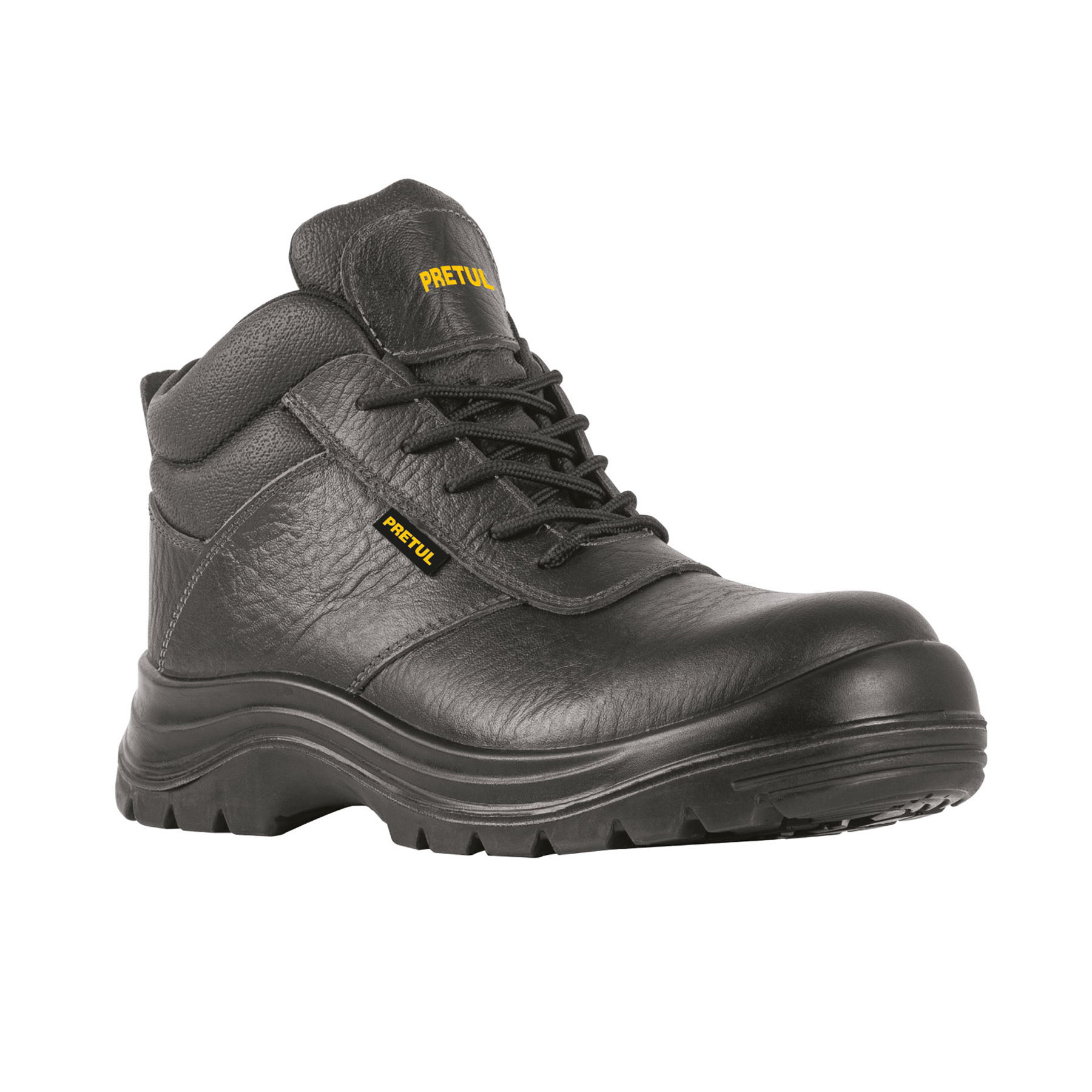 Bota de seguridad negra, #29, casquillo de poliamida, PRETUL