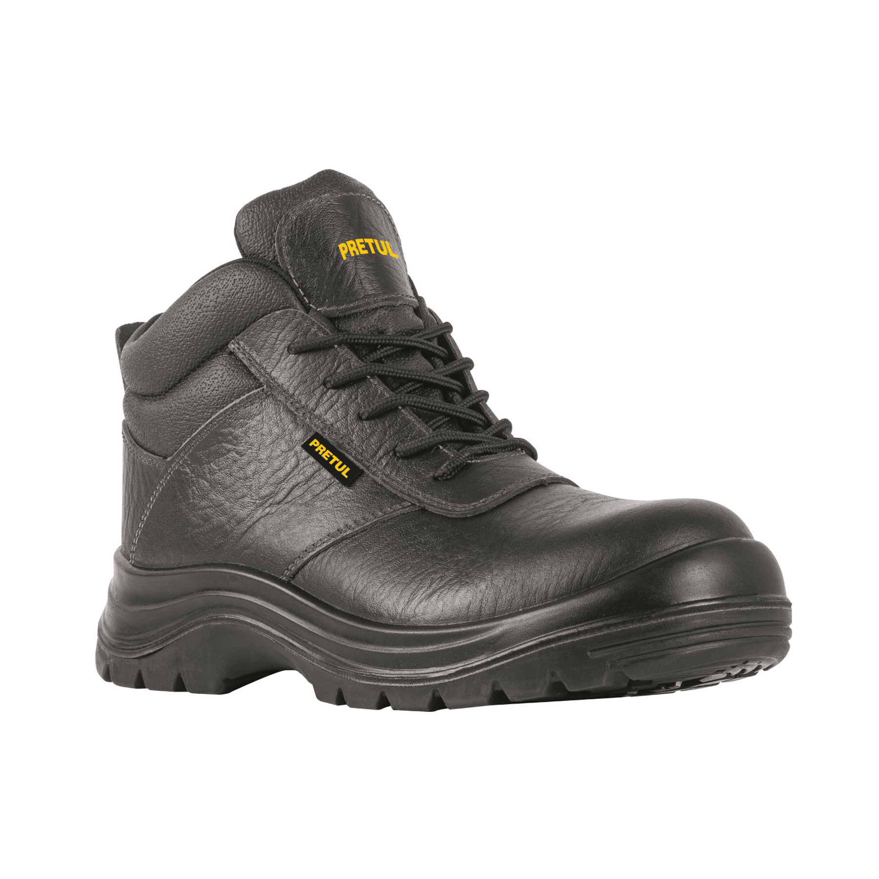 Bota de seguridad negra, #30, casquillo de poliamida, PRETUL